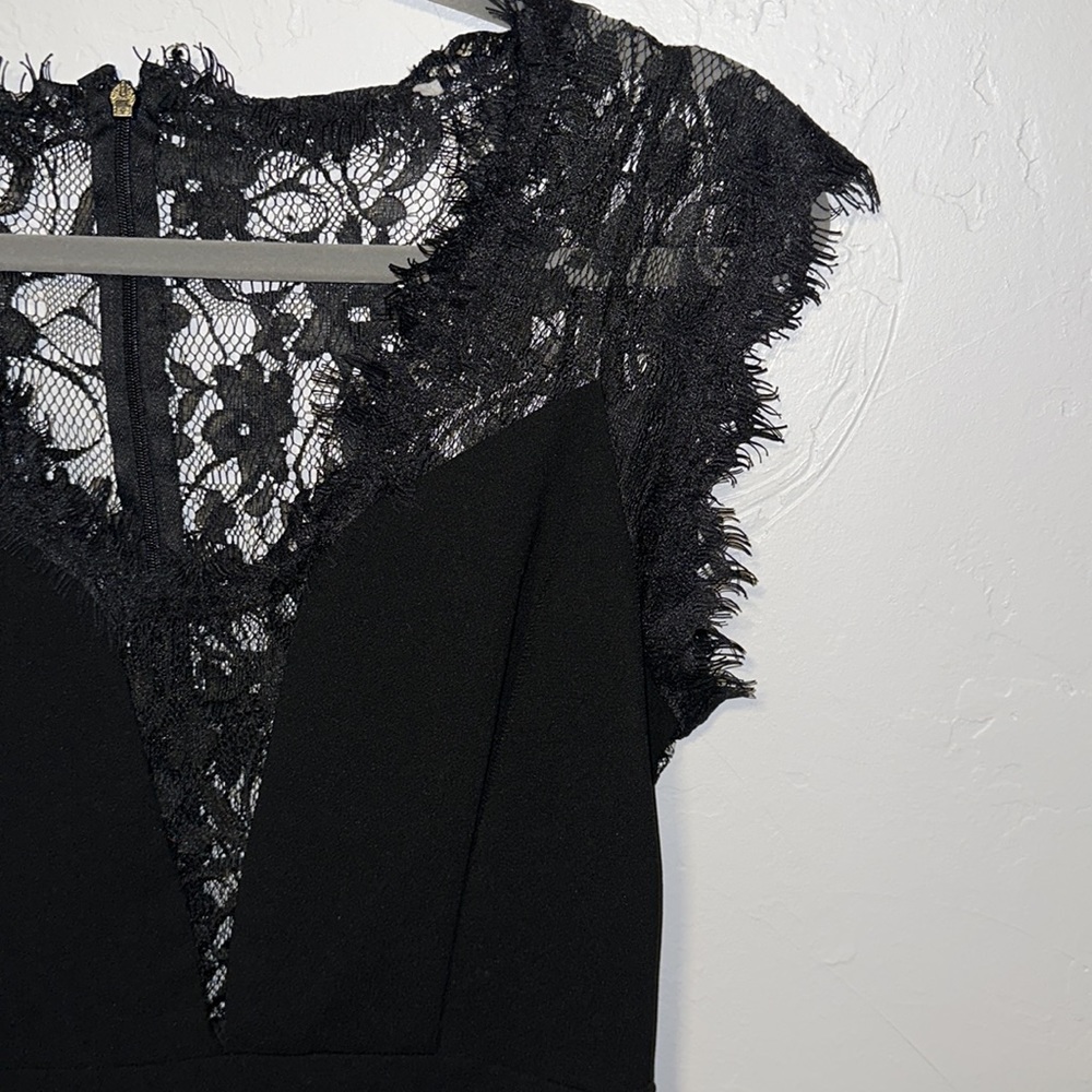 Lacy Black Dress So Cute! - Picture 4 of 8